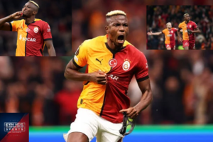 Victor Osimhen football news thumbnail about his goals for Galatasaray