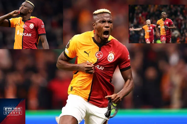 Victor Osimhen football news thumbnail about his goals for Galatasaray
