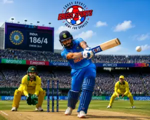 Professional cricket match action representing one of the biggest sports in the world